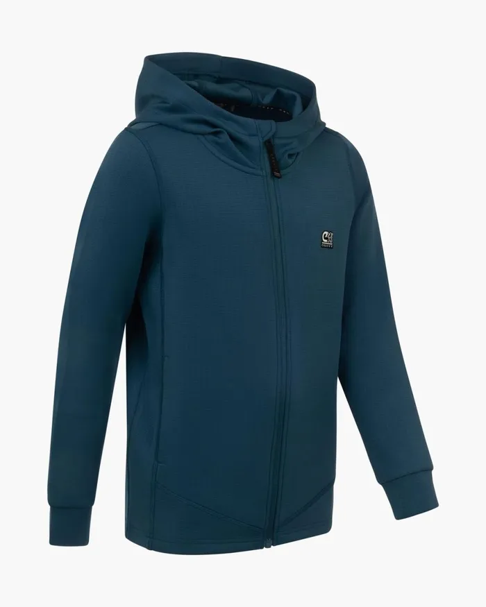 Cruyff Vital Zip Through Teal Junior Sweats and Hoodies Cruyff Vital Zip Through Teal Junior Sweats and Hoodies