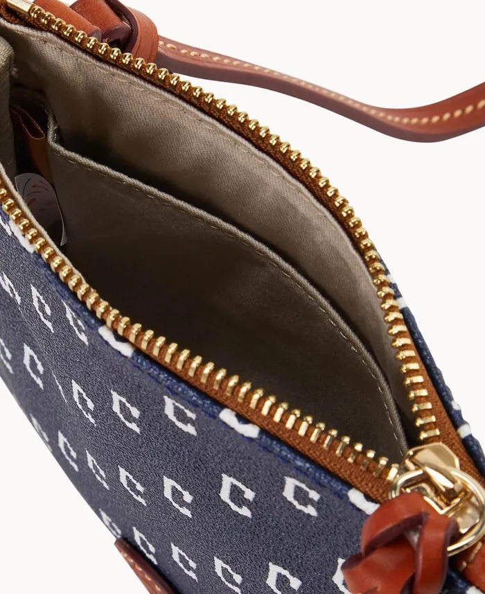 Dooney and Bourke Crossbodies MLB Guardians Small North South Top Zip Crossbody Guardians 8211 WomenMen