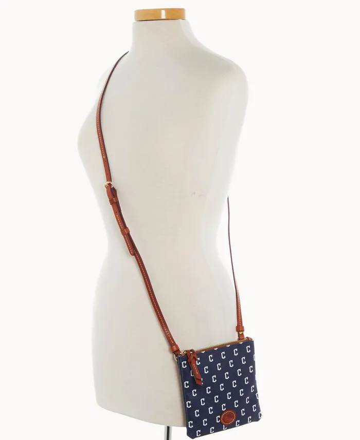 Dooney and Bourke Crossbodies MLB Guardians Small North South Top Zip Crossbody Guardians 8211 WomenMen