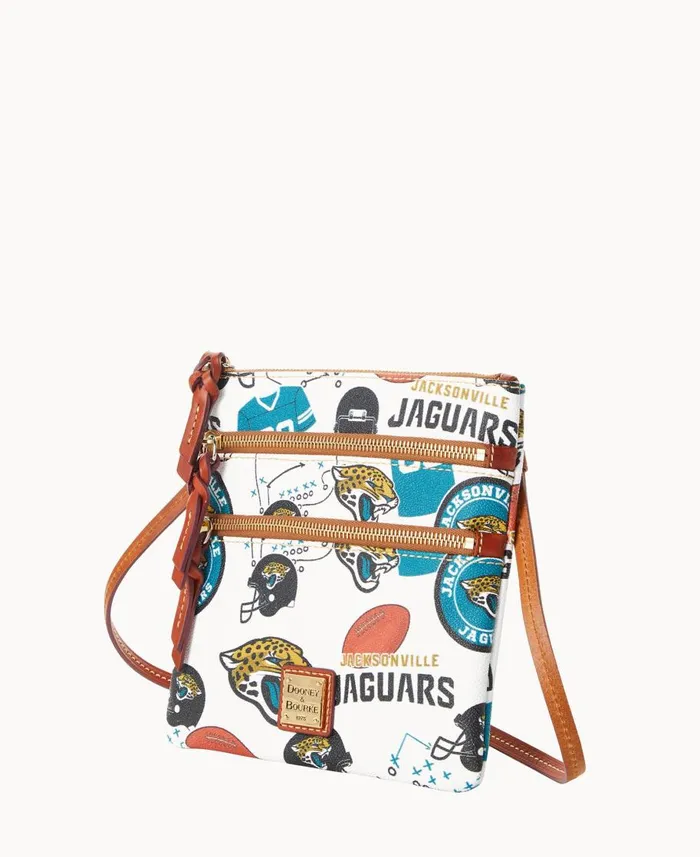 Dooney and Bourke Crossbodies NFL Jaguars N S Triple Zip Crossbody Jaguars 8211 WomenMen Dooney and Bourke Crossbodies NFL Jaguars N S Triple Zip Crossbody Jaguars 8211 WomenMen