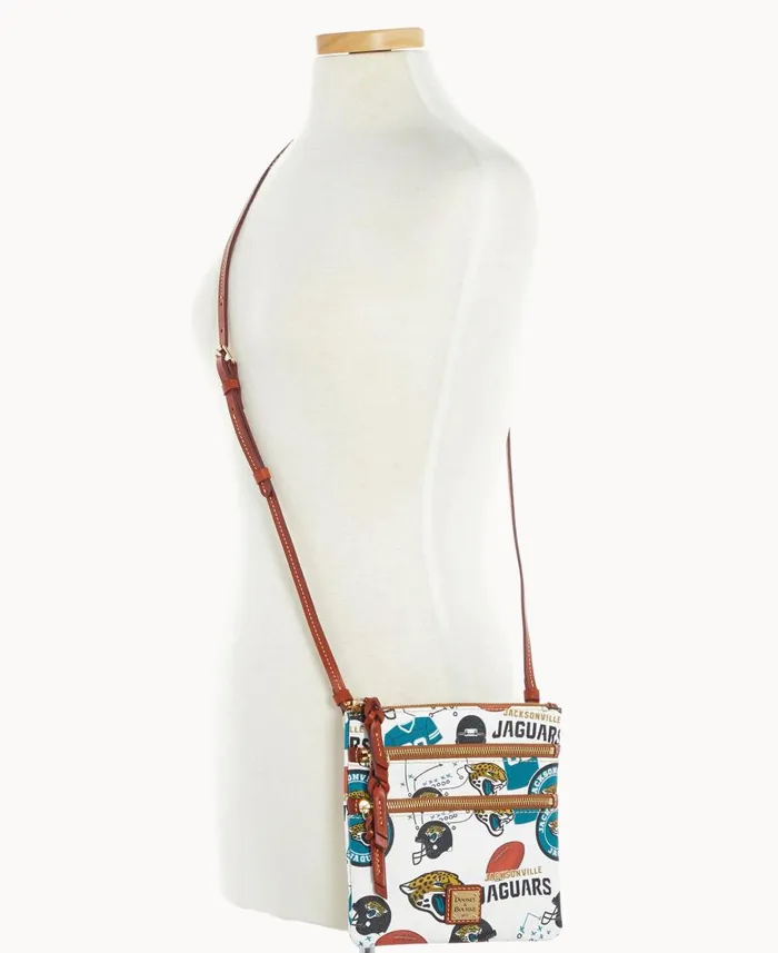 Dooney and Bourke Crossbodies NFL Jaguars N S Triple Zip Crossbody Jaguars 8211 WomenMen Dooney and Bourke Crossbodies NFL Jaguars N S Triple Zip Crossbody Jaguars 8211 WomenMen