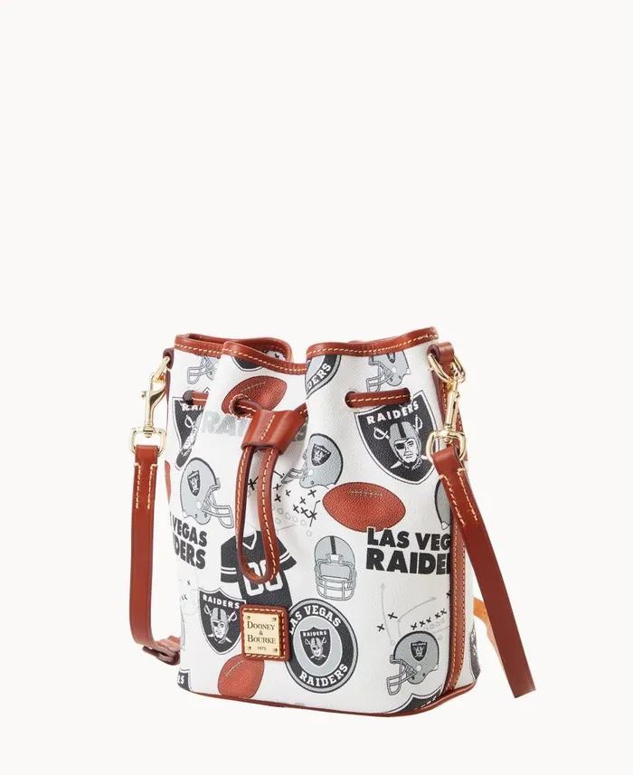Dooney and Bourke Crossbodies NFL Raiders Small Drawstring Raiders 8211 WomenMen