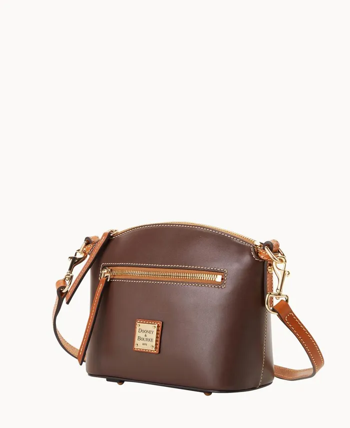 Dooney and Bourke Crossbodies Wexford Leather Domed Crossbody Brown 8211 WomenMen Dooney and Bourke Crossbodies Wexford Leather Domed Crossbody Brown 8211 WomenMen