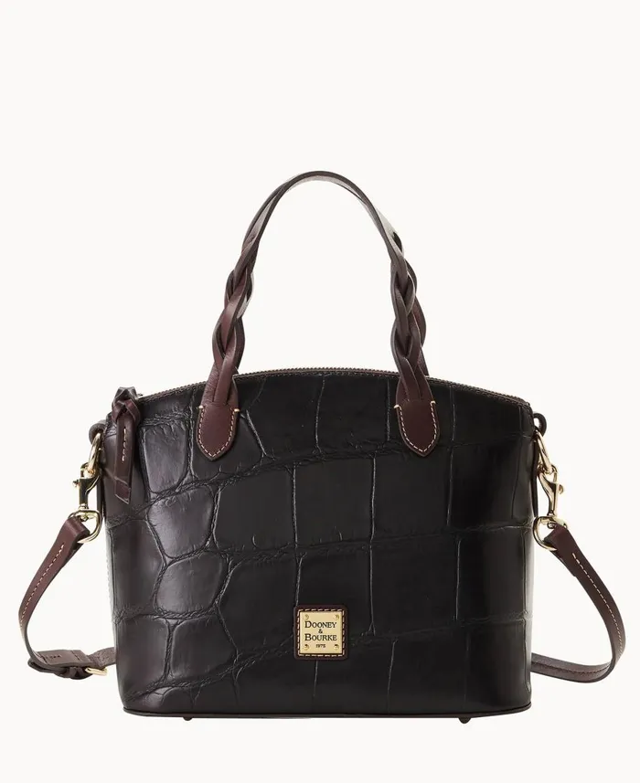 Dooney and Bourke Satchels Denison Small Heidi Satchel Espresso 8211 WomenMen