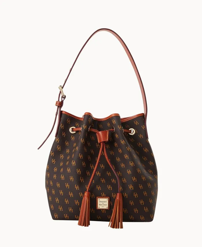 Dooney and Bourke Shoulder Bags Gretta Aimee Drawstring Brown Tmoro 8211 WomenMen Dooney and Bourke Shoulder Bags Gretta Aimee Drawstring Brown Tmoro 8211 WomenMen