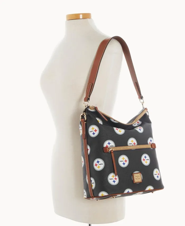 Dooney and Bourke Shoulder Bags NFL Steelers Large Sac Steelers 8211 WomenMen Dooney and Bourke Shoulder Bags NFL Steelers Large Sac Steelers 8211 WomenMen