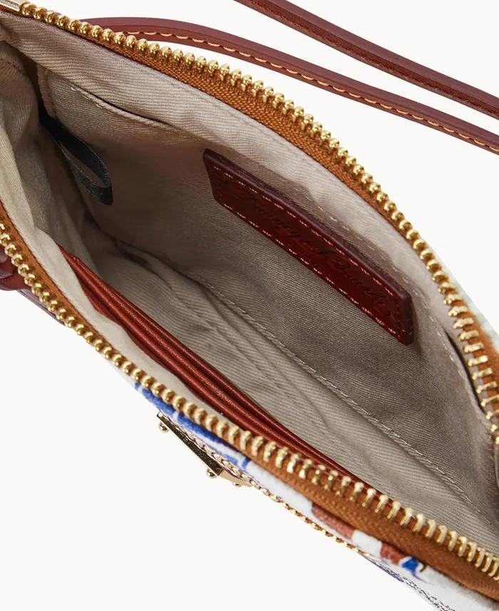 Dooney and Bourke Wallets Collegiate University Of Kentucky Zip Around Wristlet White Multi 8211 WomenMen