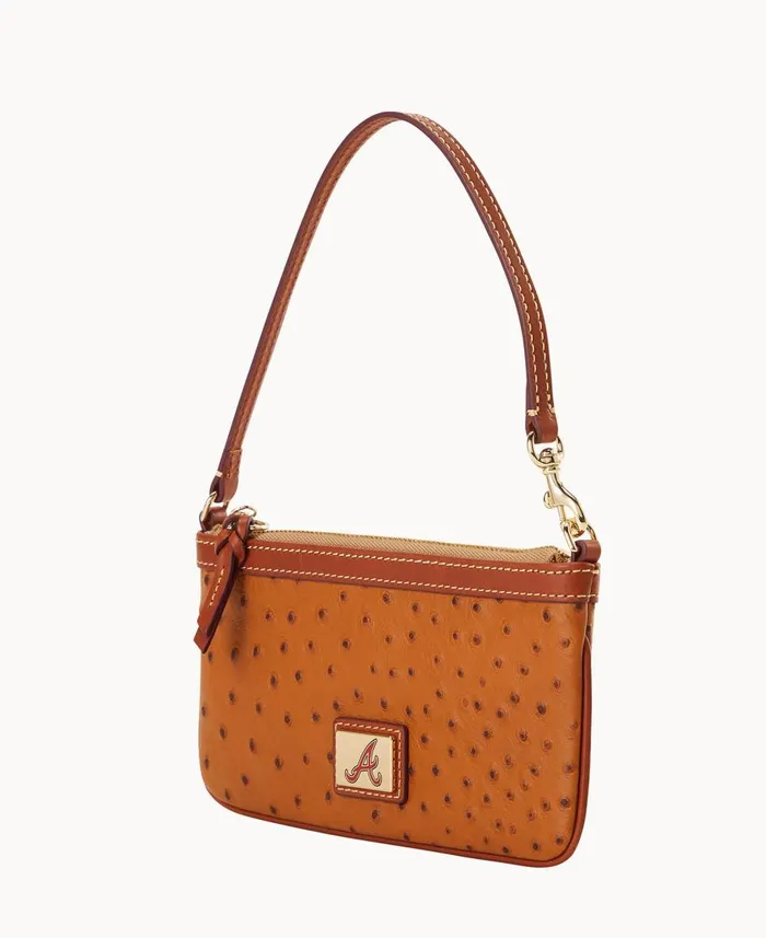 Dooney and Bourke Wallets MLB Braves Large Slim Wristlet Braves 8211 WomenMen