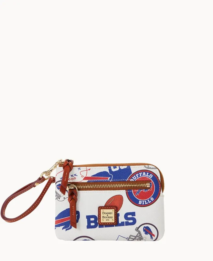Dooney and Bourke Wallets NFL Bills Zip Around Wristlet Bills 8211 WomenMen