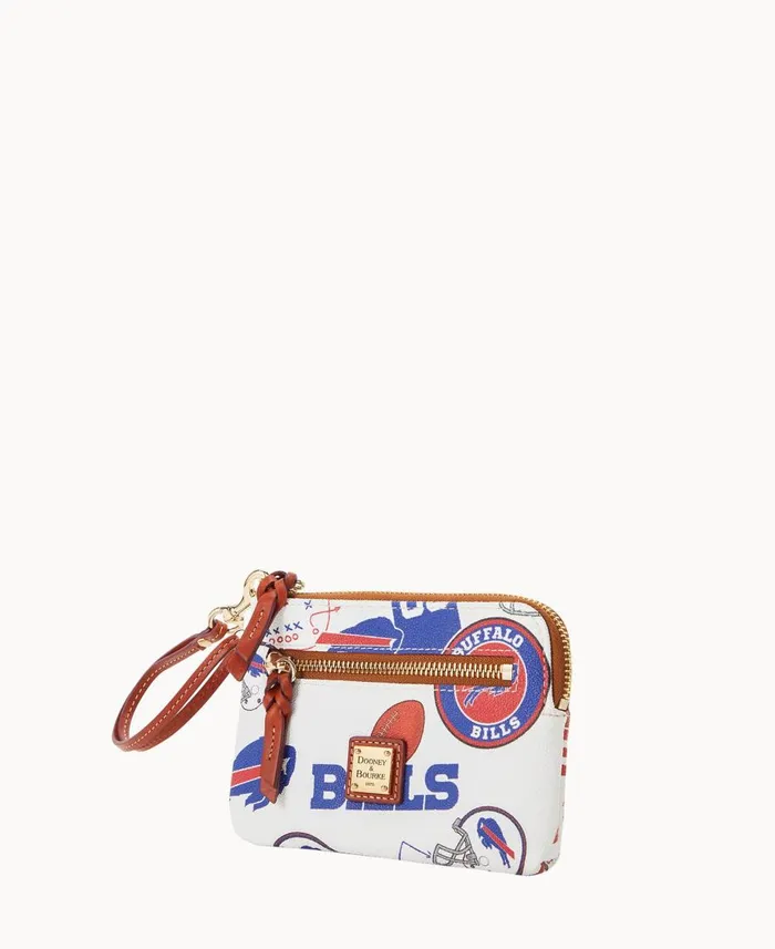 Dooney and Bourke Wallets NFL Bills Zip Around Wristlet Bills 8211 WomenMen