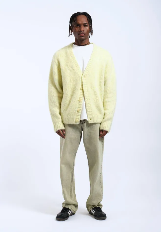 Dr Denim Sweatshirts and Hoodies Women Tom Cardigan 8211 Brushed Light Yellow Brushed Light Yellow