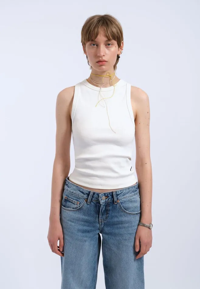 Dr Denim Tees and Tanks Women Etta Top 8211 Off White Off White