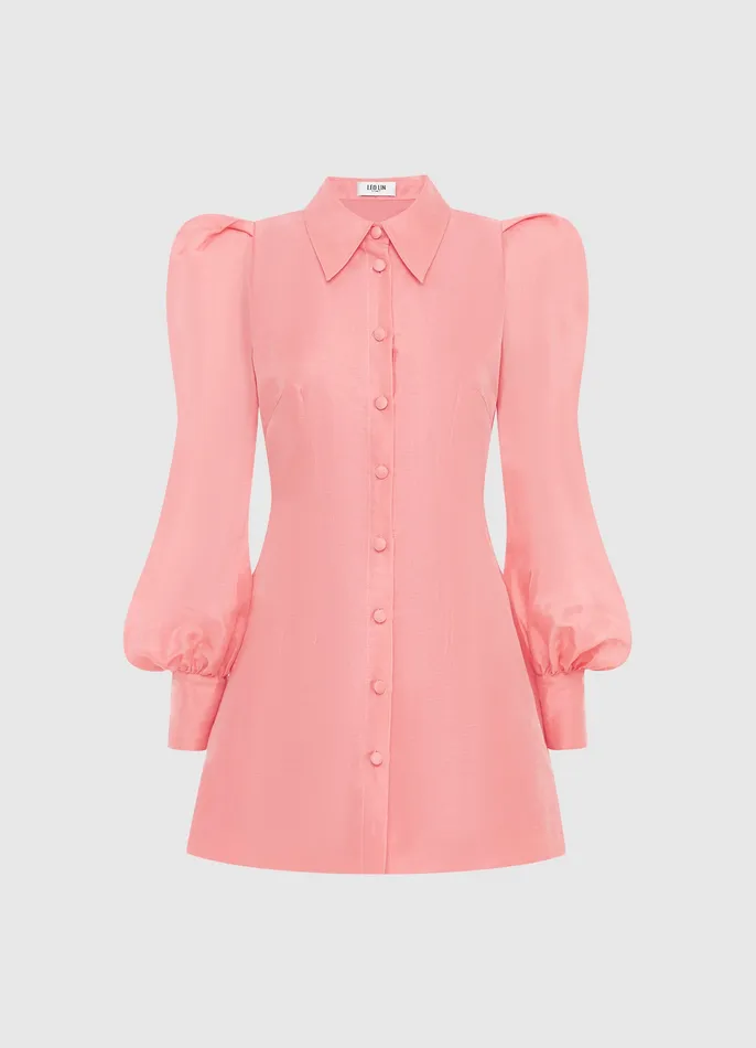Dresses and Jumpsuits Women Lana Structured Shoulder Mini Dress 8211 Strawberry Pink LEO LIN