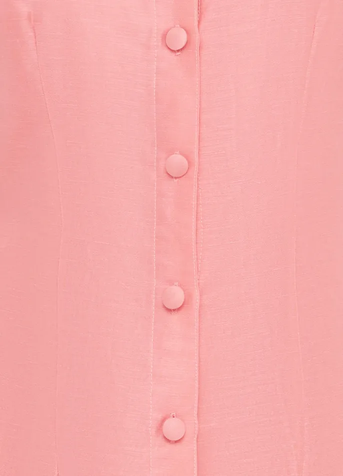 Dresses and Jumpsuits Women Lana Structured Shoulder Mini Dress 8211 Strawberry Pink LEO LIN