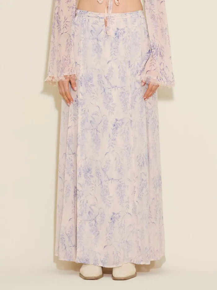 Dresses and Skirts Women Holzweiler Ivy Print Wrap Skirt Lilac Mix