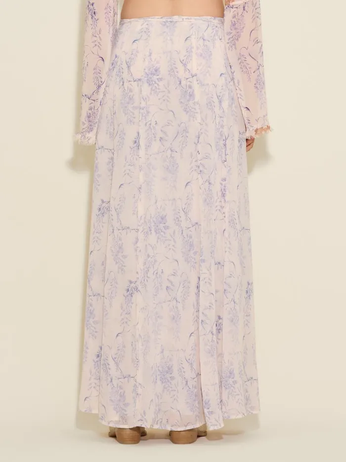 Dresses and Skirts Women Holzweiler Ivy Print Wrap Skirt Lilac Mix