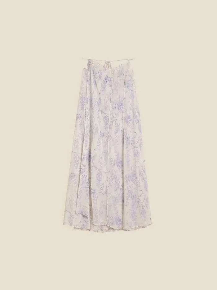 Dresses and Skirts Women Holzweiler Ivy Print Wrap Skirt Lilac Mix