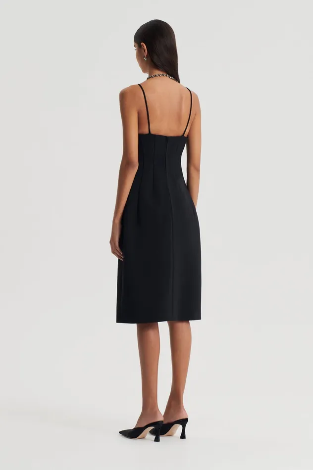 Dresses DIAMANTE TRIM DRESS BLACK Scanlan Theodore Women