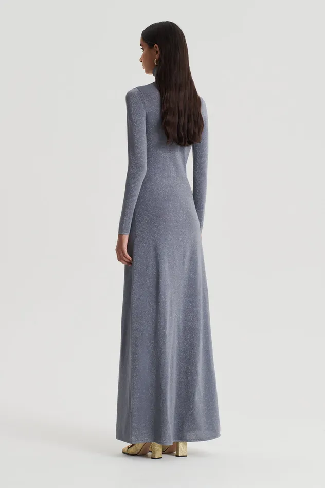 Dresses Scanlan Theodore Women SPARKLE GATHER DRESS SILVER