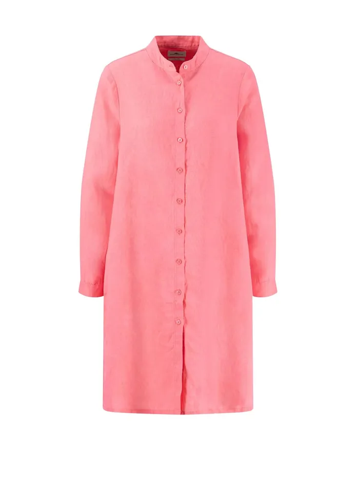 Dresses Women FYNCHHATTON Light Midi Dress Made Of Linen Fuchsia Pinksummer Lavender
