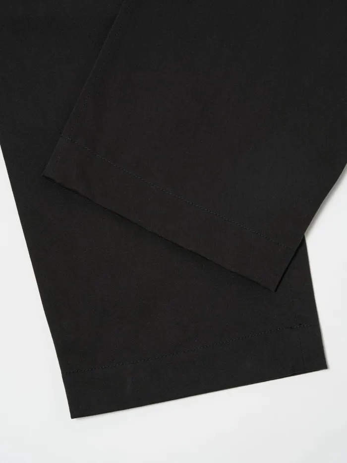 Duke Pant In Black Twill Men Universal Works Trousers