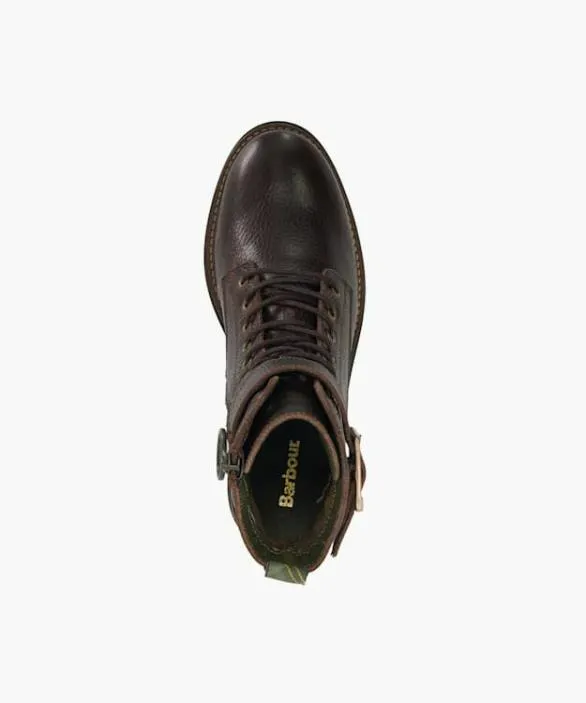 Dune London Brown Boots Women Barbour Heidi L Brown LaceUp Leather Commando Boots Brown