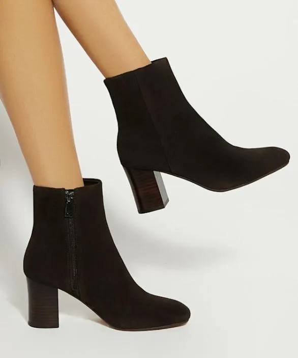 Dune London Brown Boots Women Ollave Brown Block Heel Ankle Boots Brown