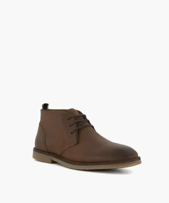 Dune London Chukka Boots Men Cashed Brown Casual Chukka Boots Brown