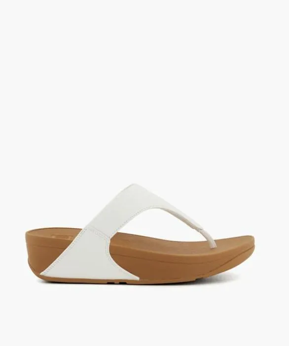 Dune London White Sandals Women Lulu 2 White ToePost Leather LowWedge Sandals White Dune London White Sandals Women Lulu 2 White ToePost Leather LowWedge Sandals White