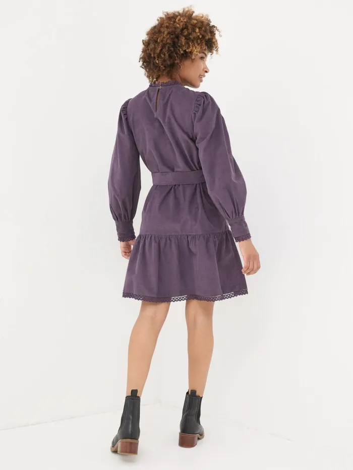 Fat Face Dresses Dark Purple Adley Cord 100 Cotton Dress 8211 Women