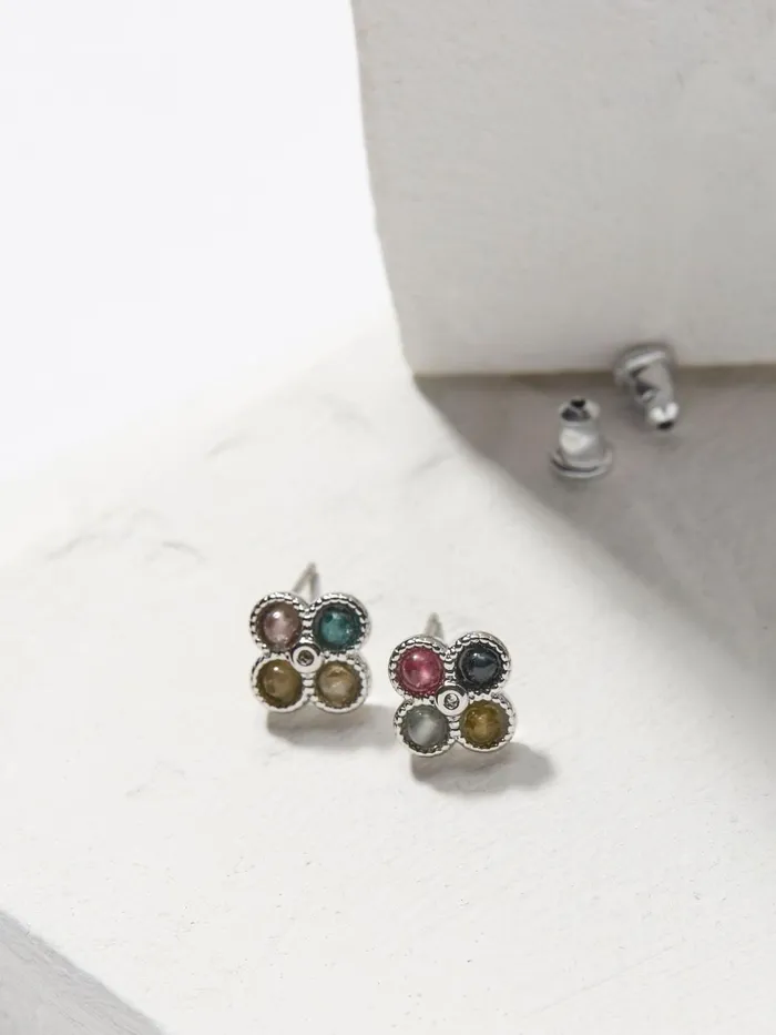 Fat Face Jewellery Multi Semi Precious Studs Earrings 8211 Women