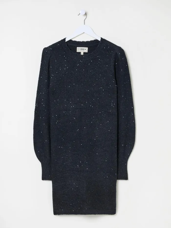 Fat Face Knitwear Dark Navy Eden Knit Dress 8211 Women