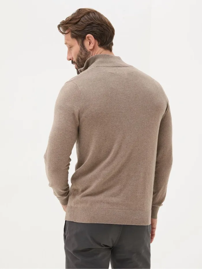 Fat Face Knitwear Rye Natural HalfNeck 8211 Men
