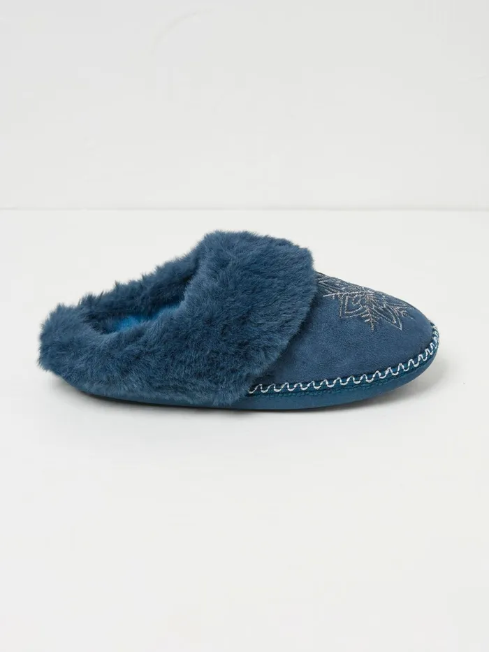 Fat Face Pyjamas and Nightwear Maia Dark Teal Blue Snowflake Mules 8211 Women Fat Face Pyjamas and Nightwear Maia Dark Teal Blue Snowflake Mules 8211 Women