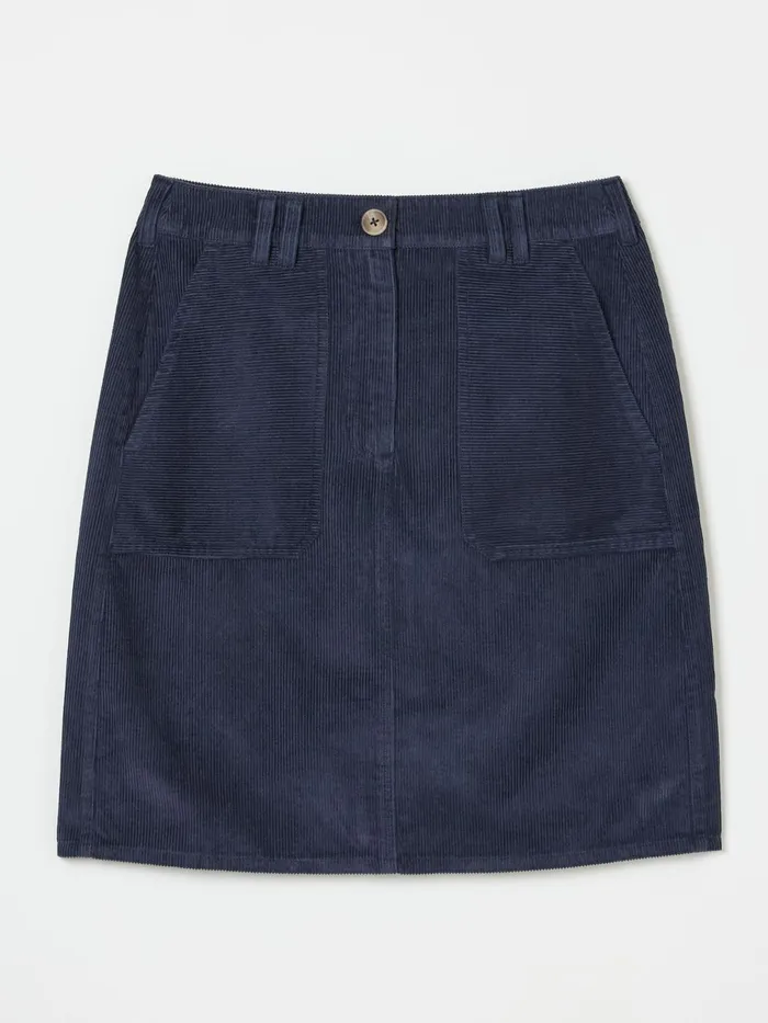 Fat Face Skirts Chesil Dark Navy Cord Skirt 8211 Women