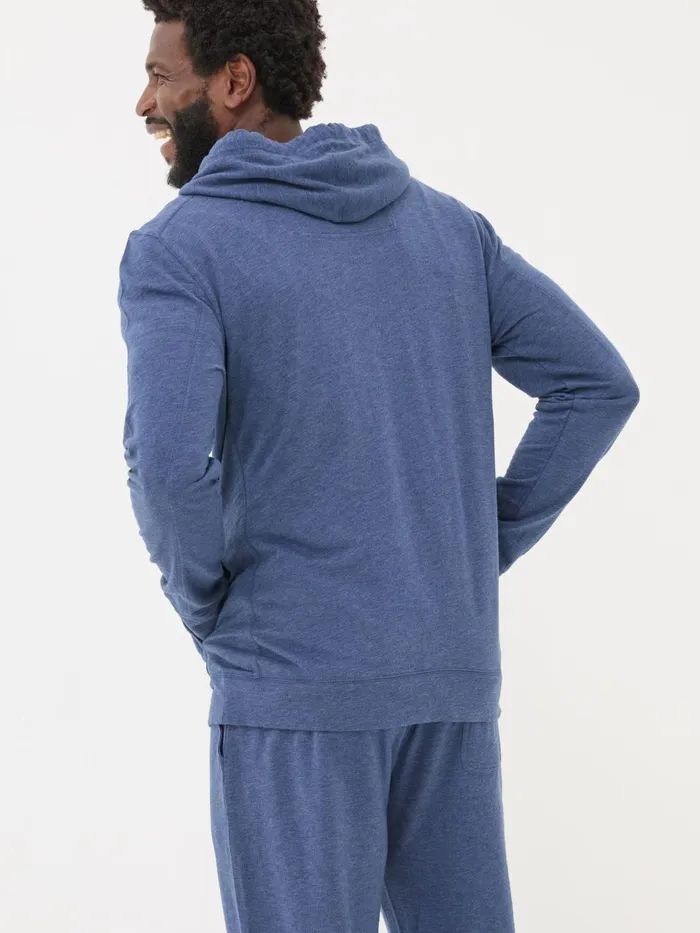 Fat Face Sweatshirts and Hoodies Blue Lounge Hoodie 8211 Men
