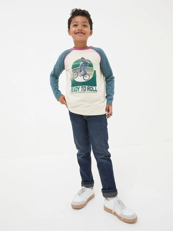 Fat Face TShirts and Polos Natural Bike Graphic TShirt 8211 Kids