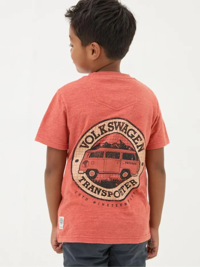 Fat Face TShirts and Polos Vw Orange Graphic TShirt 8211 Kids
