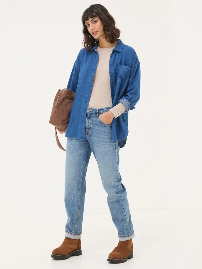 Fat Face Tops and TShirts Callie Oatmeal Long Sleeve Top 8211 Women