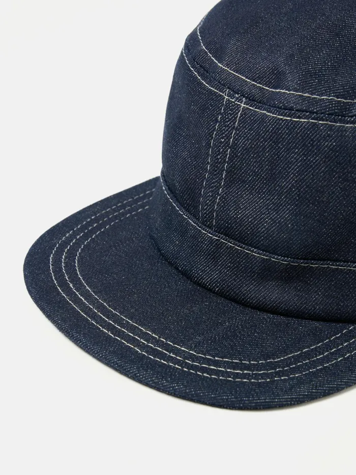Field Cap In Indigo 13oz Selvedge Denim Men Universal Works Hats