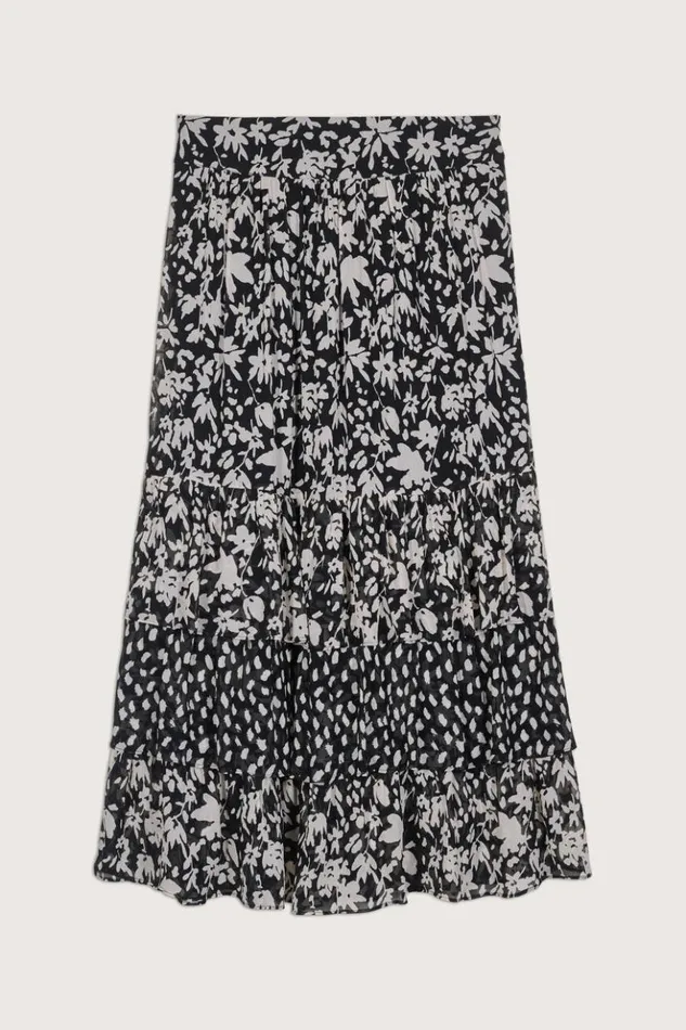 FlauraMidi Skirt Clothing Baandsh Skirts and Shorts