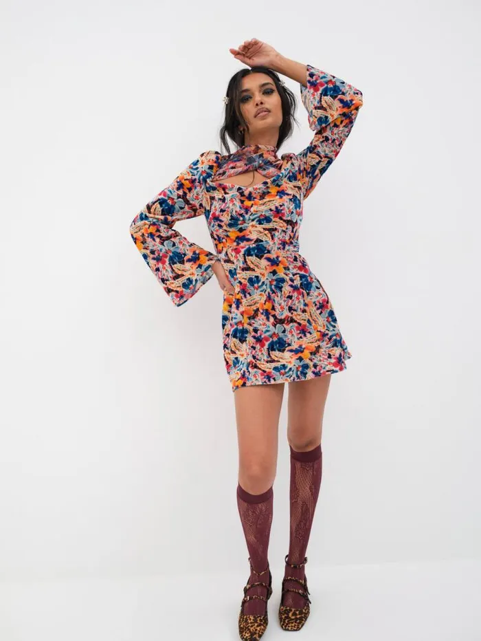 For Love and Lemons Dresses Blake Mini Dress Multi 8211 Women