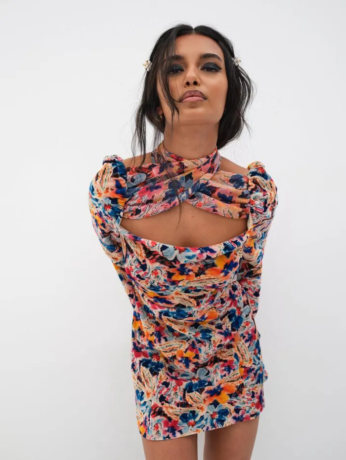 For Love and Lemons Dresses Blake Mini Dress Multi 8211 Women