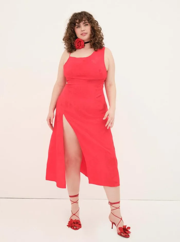 For Love and Lemons Dresses Ilana Midi Dress Red 8211 Women