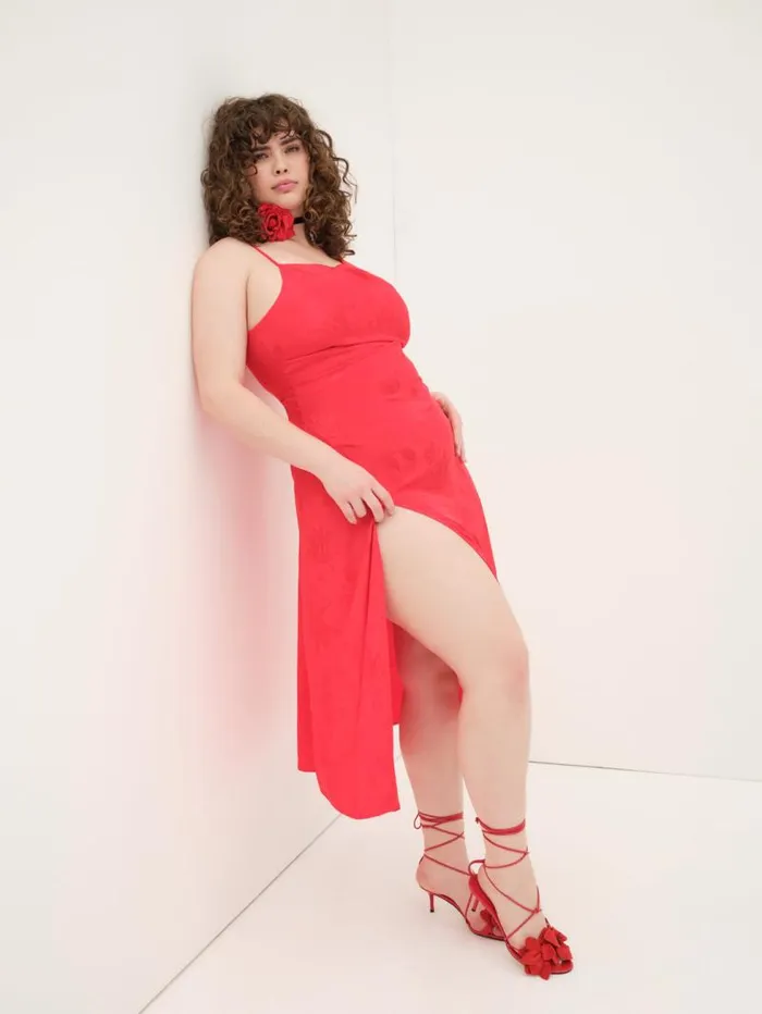 For Love and Lemons Dresses Ilana Midi Dress Red 8211 Women