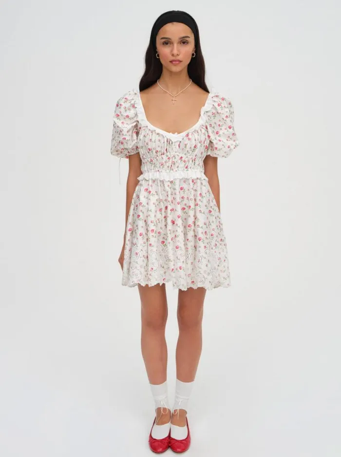 For Love and Lemons Dresses Jackson Mini Dress White 8211 Women For Love and Lemons Dresses Jackson Mini Dress White 8211 Women