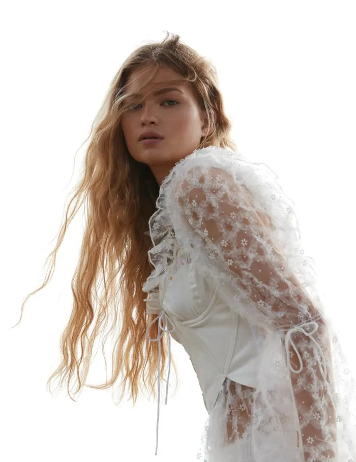 For Love and Lemons Dresses Kalea Tulle Maxi Dress White 8211 Women