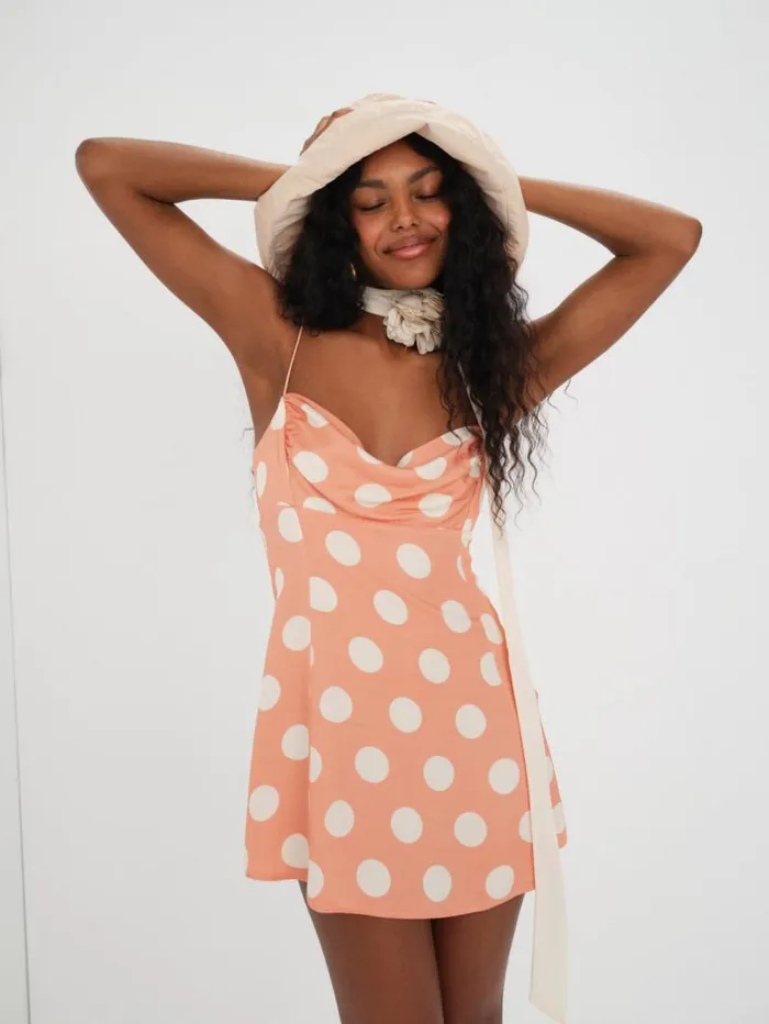 For Love and Lemons Dresses Mirabelle Mini Dress Orange 8211 Women