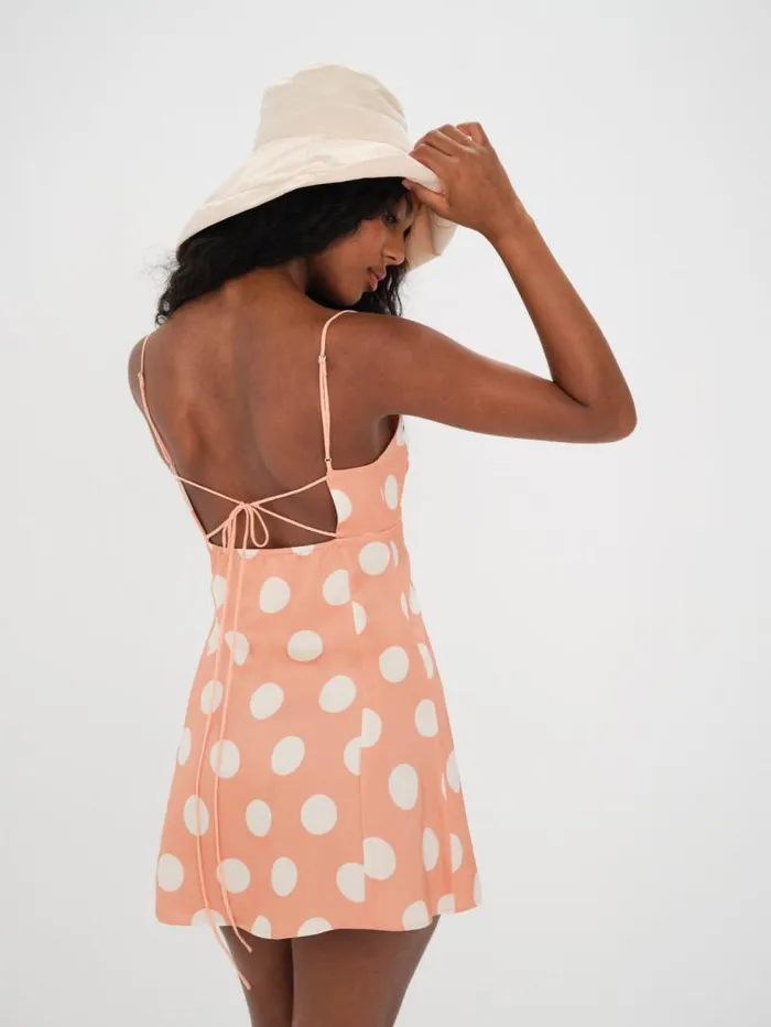 For Love and Lemons Dresses Mirabelle Mini Dress Orange 8211 Women