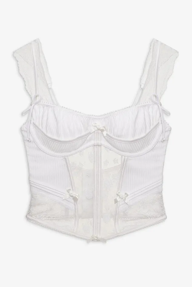 For Love and Lemons Lingerie Dahlia Bustier White 8211 Women